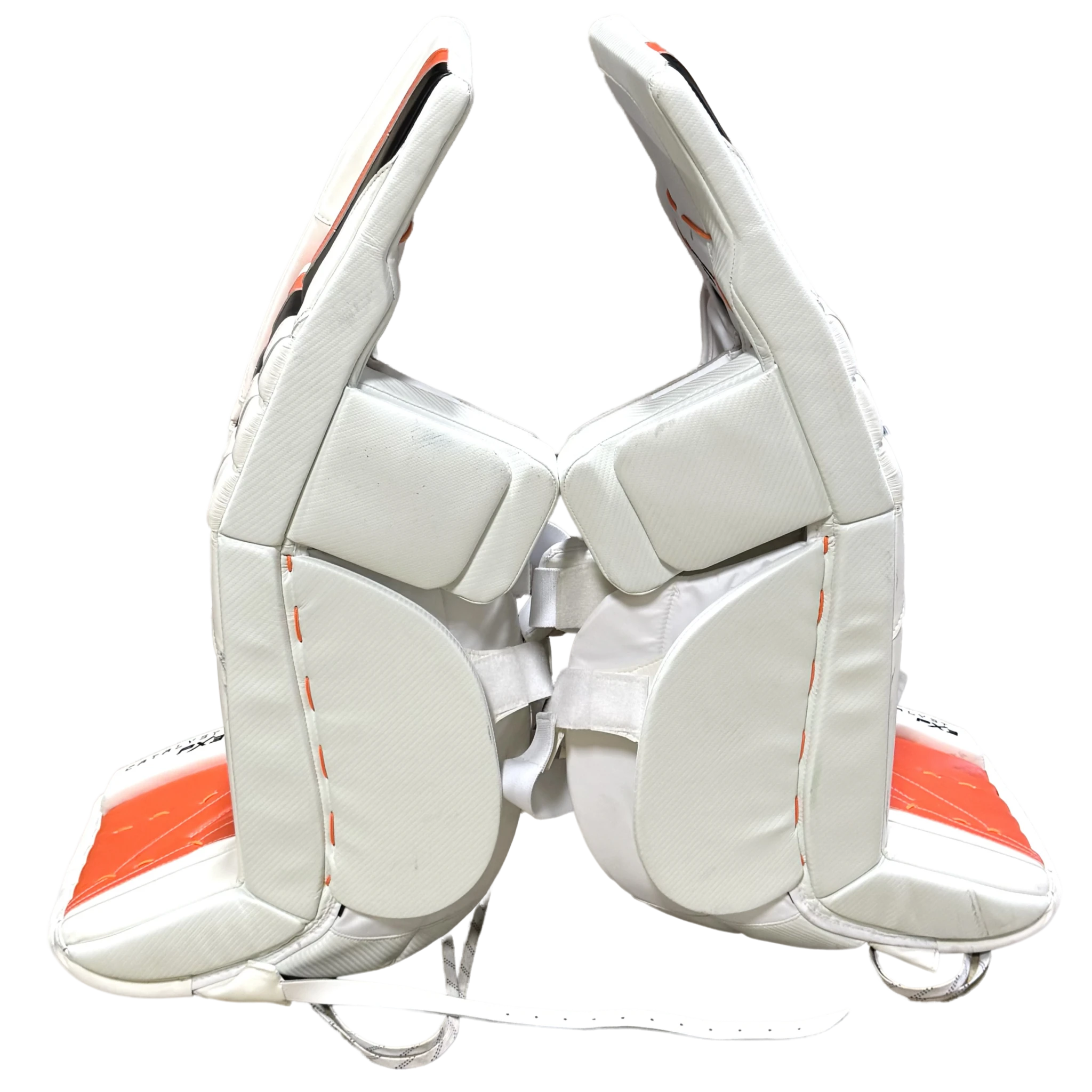 Ivan Fedotov - Jambières de gardien True Catalyst PX3 de la LNH d'occasion (blanc/orange/noir)